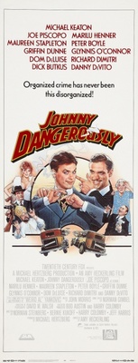 Johnny Dangerously movie poster (1984) wooden framed poster
