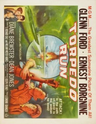 Torpedo Run movie poster (1958) wooden framed poster