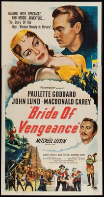 Bride of Vengeance movie poster (1949) wooden framed poster