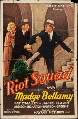 Riot Squad movie poster (1933) metal framed poster