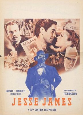 Jesse James movie poster (1939) wooden framed poster