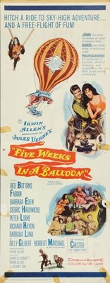 Five Weeks in a Balloon movie poster (1962) wooden framed poster
