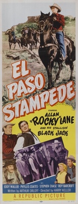 El Paso Stampede movie poster (1953) wooden framed poster