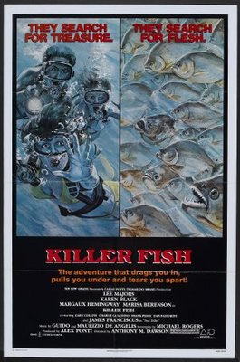 Killer Fish movie poster (1979) metal framed poster