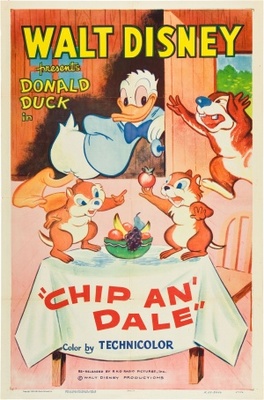 Chip an' Dale movie poster (1947) metal framed poster