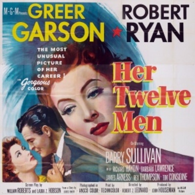 Her Twelve Men movie poster (1954) mouse pad