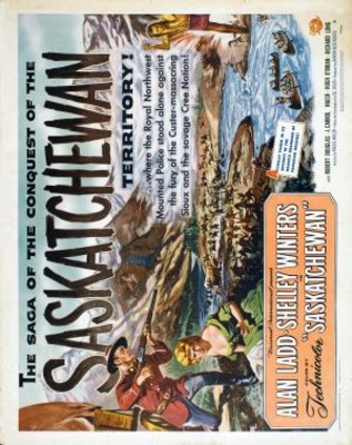 Saskatchewan movie poster (1954) wooden framed poster