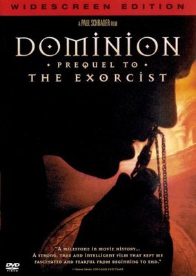 Dominion: Prequel to the Exorcist movie poster (2005) wooden framed poster