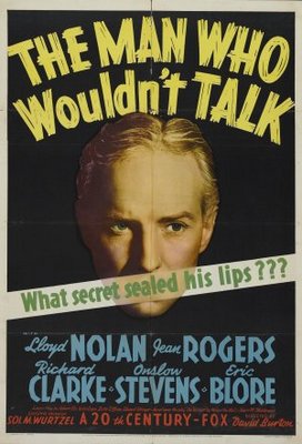 The Man Who Wouldn't Talk movie poster (1940) t-shirt