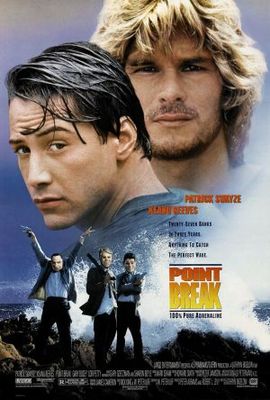 Point Break movie poster (1991) metal framed poster
