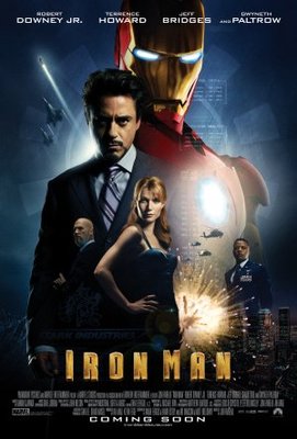Iron Man movie poster (2008) Stickers MOV_4243f899