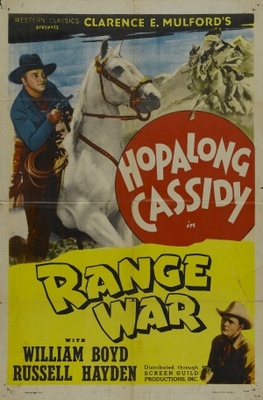 Range War movie poster (1939) metal framed poster