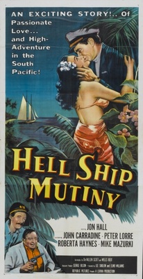 Hell Ship Mutiny movie poster (1957) metal framed poster