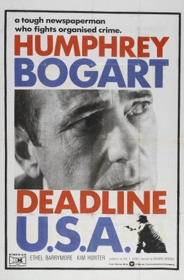 Deadline - U.S.A. movie poster (1952) metal framed poster