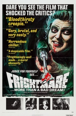 Frightmare movie poster (1974) wooden framed poster