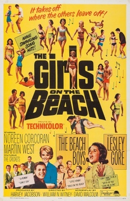 The Girls on the Beach movie poster (1965) pillow