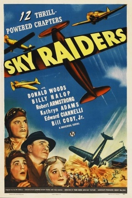 Sky Raiders movie poster (1941) wooden framed poster