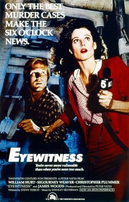 Eyewitness movie poster (1981) wood print