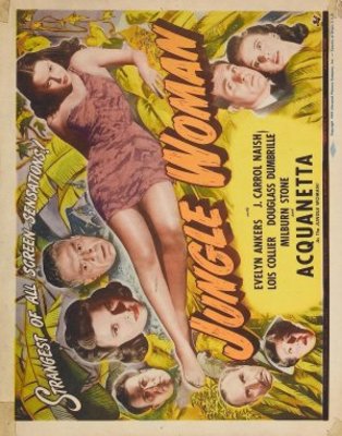 Jungle Woman movie poster (1944) wooden framed poster