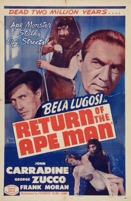 Return of the Ape Man movie poster (1944) poster with hanger