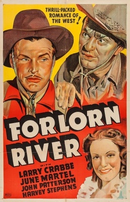 Forlorn River movie poster (1937) metal framed poster