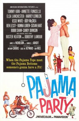 Pajama Party movie poster (1964) wooden framed poster