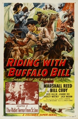 Riding with Buffalo Bill movie poster (1954) poster with hanger
