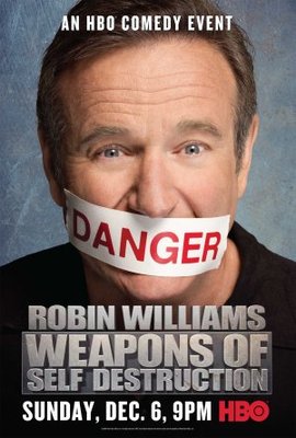 Robin Williams: Weapons of Self Destruction movie poster (2009) wooden framed poster