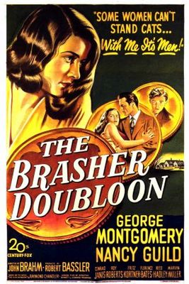 The Brasher Doubloon movie poster (1947) wooden framed poster