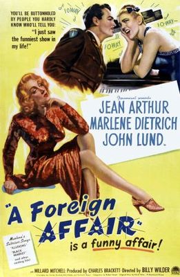 A Foreign Affair movie poster (1948) canvas poster
