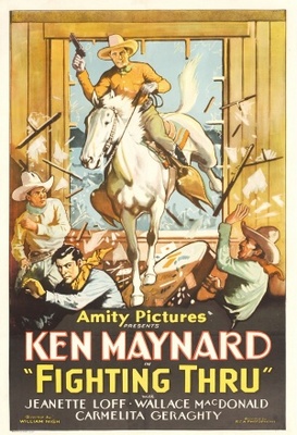Fighting Thru; or, California in 1878 movie poster (1930) puzzle MOV_43e23b6b
