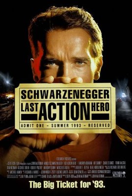 Last Action Hero movie poster (1993) wooden framed poster