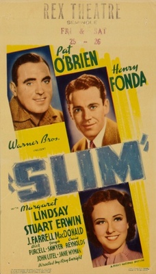 Slim movie poster (1937) wood print