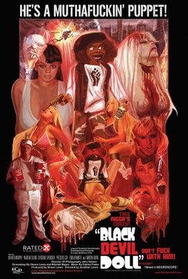 Black Devil Doll movie poster (2007) wood print