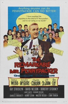 The Remarkable Mr. Pennypacker movie poster (1959) canvas poster