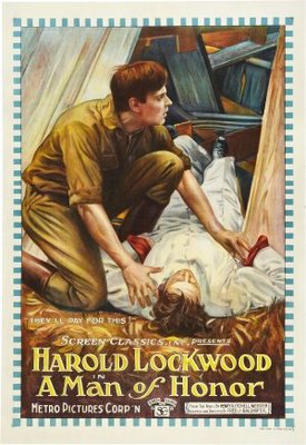 A Man of Honor movie poster (1919) Stickers MOV_4498d2c5