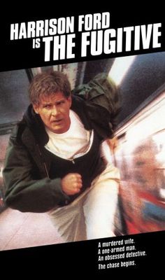 The Fugitive movie poster (1993) wooden framed poster