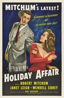 Holiday Affair movie poster (1949) wooden framed poster