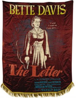 The Letter movie poster (1940) poster with hanger