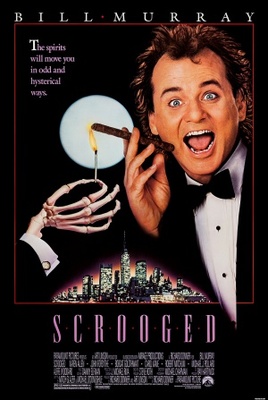 Scrooged movie poster (1988) metal framed poster