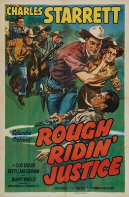 Rough Ridin' Justice movie poster (1945) wooden framed poster
