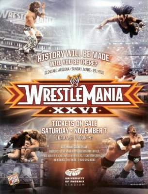 WrestleMania XXVI movie poster (2010) pillow