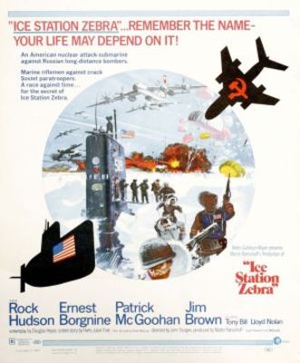 Ice Station Zebra movie poster (1968) pillow