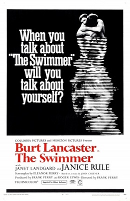 The Swimmer movie poster (1968) wood print