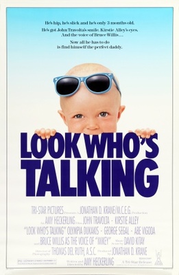 Look Who's Talking movie poster (1989) wood print
