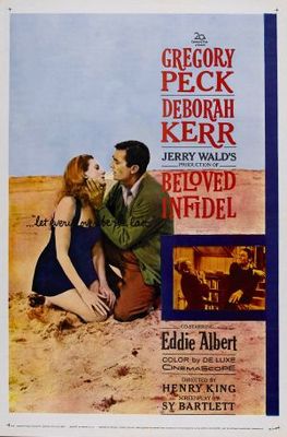 Beloved Infidel movie poster (1959) wooden framed poster