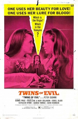 Twins of Evil movie poster (1971) metal framed poster