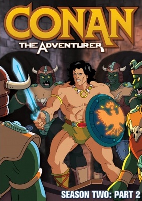 Conan: The Adventurer movie poster (1992) metal framed poster