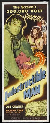 Indestructible Man movie poster (1956) metal framed poster