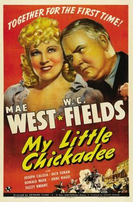 My Little Chickadee movie poster (1940) metal framed poster